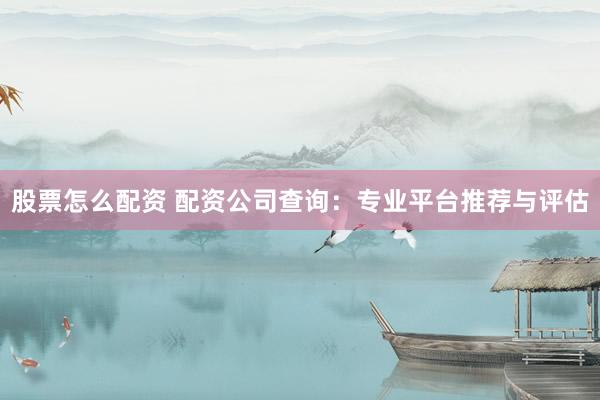 股票怎么配资 配资公司查询：专业平台推荐与评估