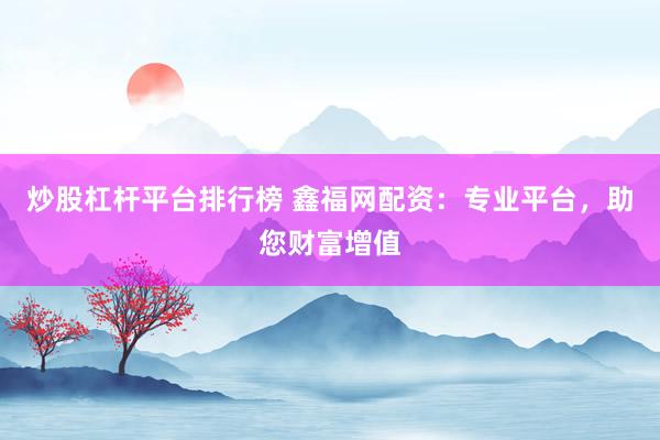 炒股杠杆平台排行榜 鑫福网配资：专业平台，助您财富增值